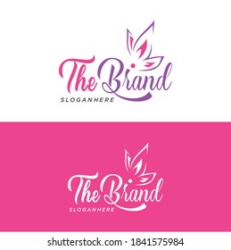 Butterfly logo Design Vector Stock. Spa and Cosmetics beauty logo design concept template - Shutterstock ID 1841575984