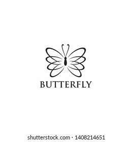 Butterfly logo design vector template