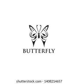 Butterfly logo design vector template