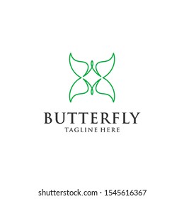 butterfly logo design vector template