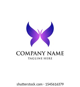 butterfly logo design vector template