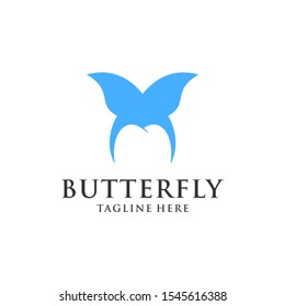 butterfly logo design vector template