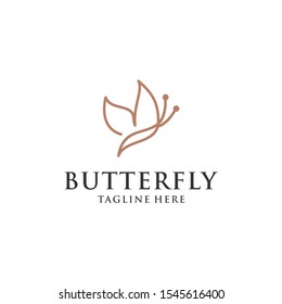 butterfly logo design vector template