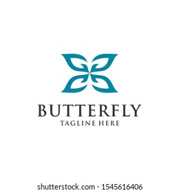 butterfly logo design vector template