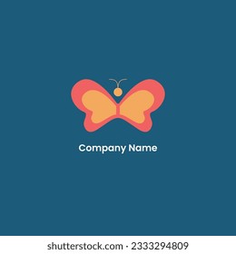 diseño del logotipo de la mariposa, muy adecuado para empresas u organizaciones en el ámbito de la naturaleza y los animales