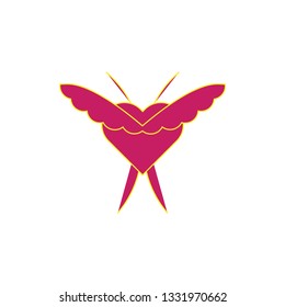 Butterfly Logo, editable and printable perfect for use in a wide range of new media templates: Web Marketing Agency, Social Media Services Showcase, Online Marketing Apps, and Web.