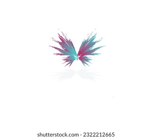 
butterfly logo.  fashion logo design  