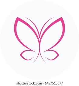 Butterfly logo, flat icon vector design. Great for mobile app, web design, print materials, etc.