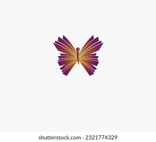 
 butterfly logo. fly logo design 