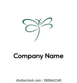 butterfly logo graphic design concept for your company logo
