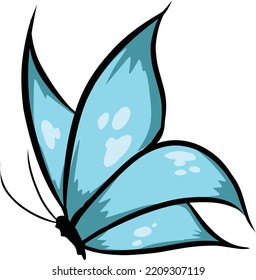 butterfly logo graphic design concept. Editable butterfly element, can be used as logotype, icon, template on web and print