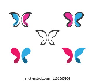 Butterfly logo icon