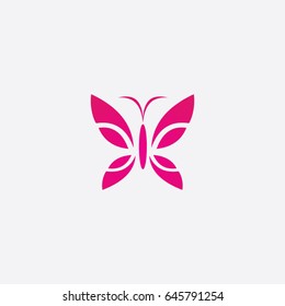 butterfly logo, icon beauty