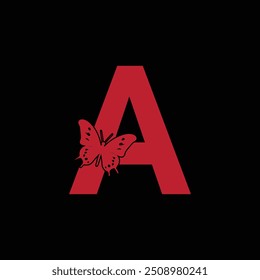 mariposa Un logotipo y diseño de icono