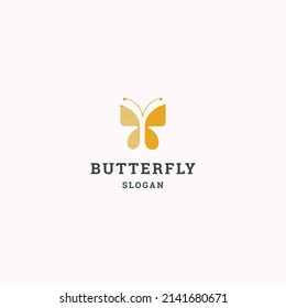 Butterfly logo icon design template vector illustration