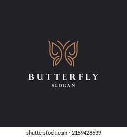 Butterfly logo icon design template vector illustration