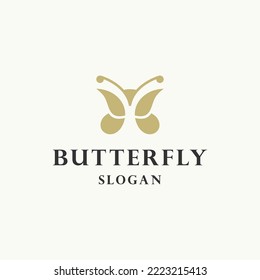 Butterfly logo icon design template vector illustration