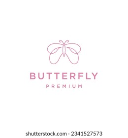 Butterfly logo icon design template flat vector