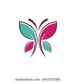 Butterfly logo icon design template
