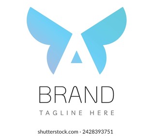 Elementos de plantilla de diseño de icono de logotipo de mariposa. Se puede utilizar para logotipos de marca y de empresa.
