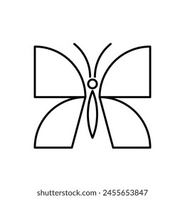 Butterfly logo. Icon design. Template elements