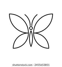 Butterfly-Logo. Symboldesign. Vorlage Elemente