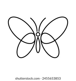 Butterfly logo. Icon design. Template elements