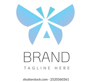 Design-Vorlagenelemente für das Butterfly-Logo. Geeignet für Branding und Business-Logos.