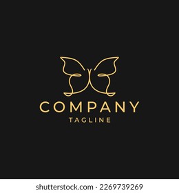 Butterfly logo icon design vector 