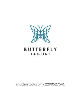 Butterfly logo icon design vector 