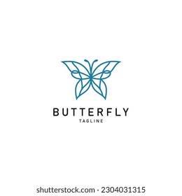 Butterfly logo icon design vector 