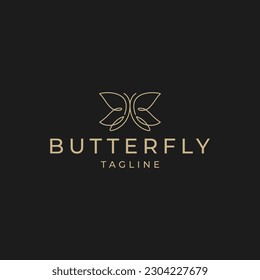 Butterfly logo icon design vector 