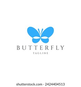 Butterfly logo icon design vector 