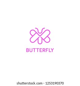 Butterfly logo icon template