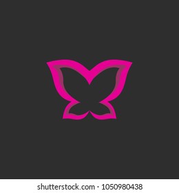 Butterfly Logo Icon Template Design. Vector Illustration