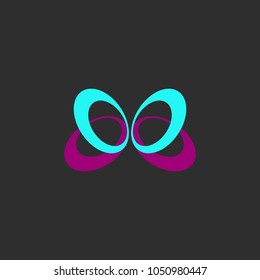 Butterfly Logo Icon Template Design. Vector Illustration