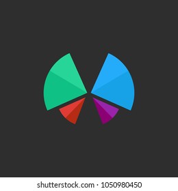 Butterfly Logo Icon Template Design. Vector Illustration