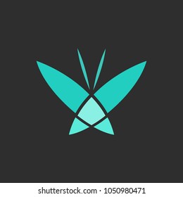 Butterfly Logo Icon Template Design. Vector Illustration