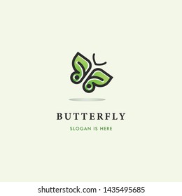 Butterfly Logo Icon Template Minimalist