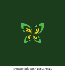 butterfly logo icon. butterfly vector