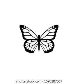 Butterfly logo icon vector art.