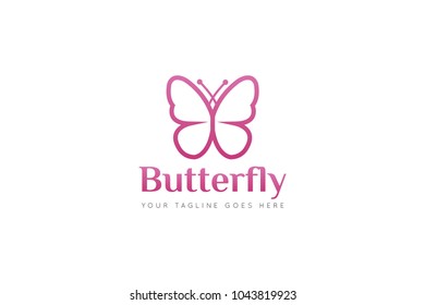 butterfly logo and icon Vector design Template. Vector Illustrator Eps10