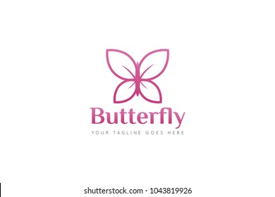 butterfly logo and icon Vector design Template. Vector Illustrator Eps10