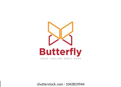 butterfly logo and icon Vector design Template. Vector Illustrator Eps10