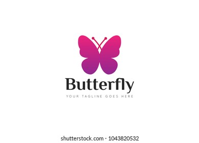 butterfly logo and icon Vector design Template. Vector Illustrator Eps10