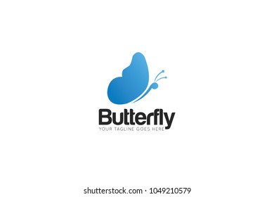 butterfly logo and icon Vector design Template. Vector Illustrator eps10