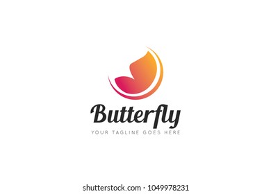 butterfly logo and icon Vector design Template. Vector Illustrator eps10