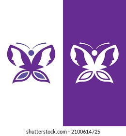 Butterfly logo icon vector design illustration