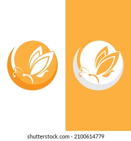 Butterfly logo icon vector design illustration