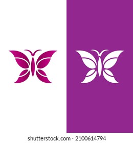 Butterfly logo icon vector design illustration